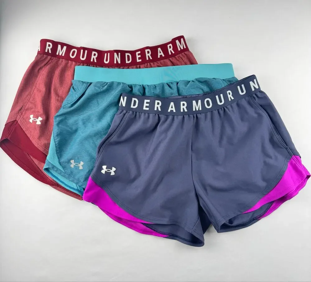 Under Armour HeatGear Running Shorts Bundle 3 Medium - Picture 1 of 16
